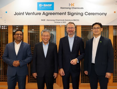 BASF und Hannong Chemicals planen ein Joint-Venture