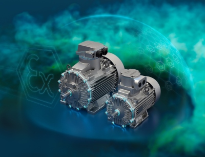 Die druckfesten Motoren der Siemens Niederspannungsmotorenreihe Simotics XP sind nun über das gesamte Leistungsspektrum von 0,25 bis 460 kW in den Gasgruppen IIB und IIC verfügbar