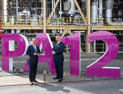 Einweihung der neuen Polyamid-12-Anlage am 8. Juli 2021 im Chemiepark Marl, NRW