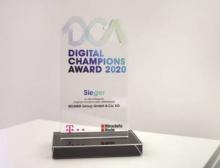 Der Digital Champions Award ist ein Preis, mit dem die Telekom und die Wirtschaftswoche die bedeutendsten Projekte mittelständischer Unternehmen prämieren