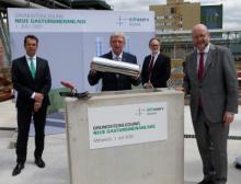 Symbolische Grundsteinlegung für die neue Gasturbinen-Anlage im Industriepark Höchst